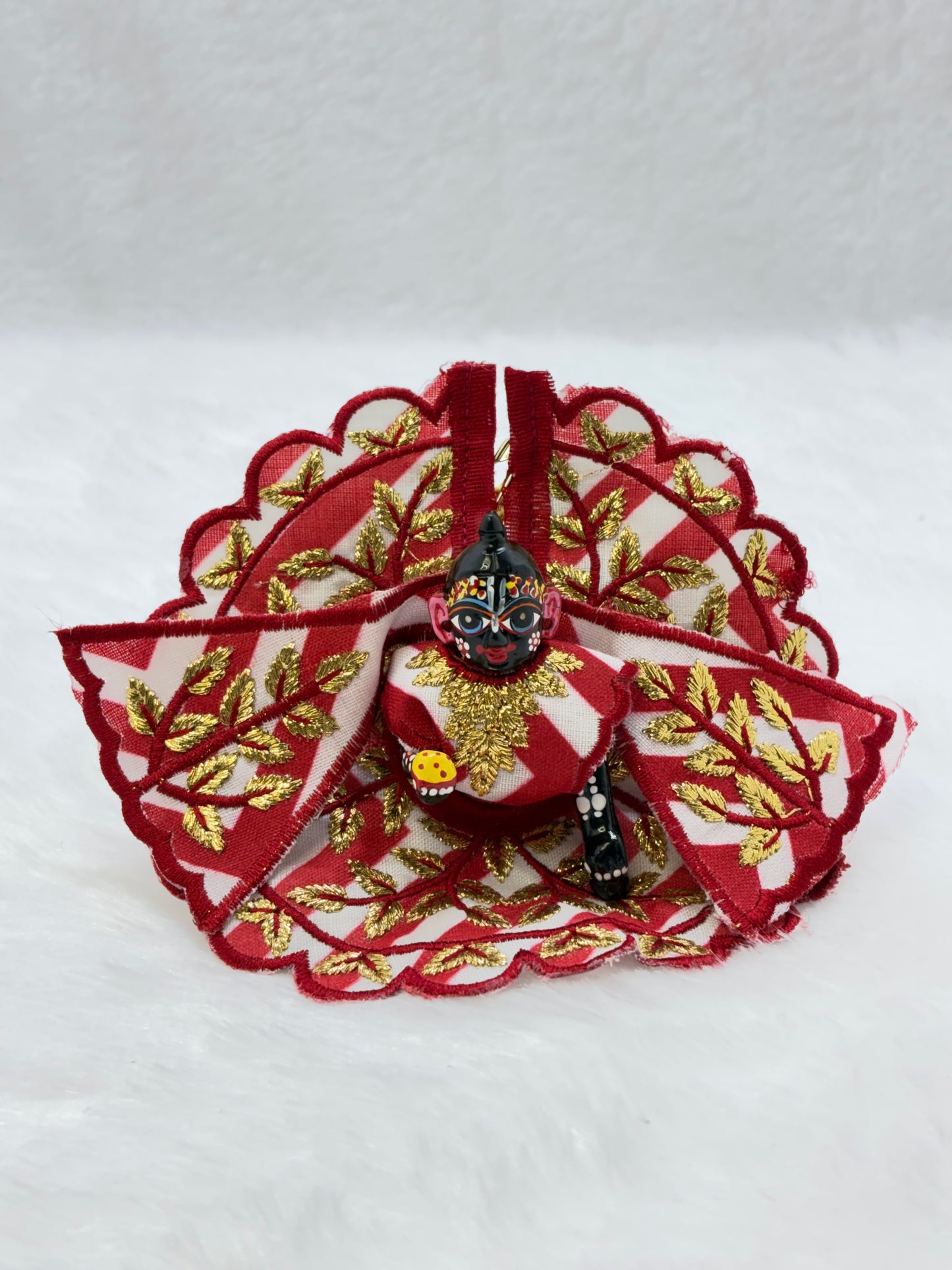 Heavy Embroidery Simple Laddu Gopal Dress | Size No. 2