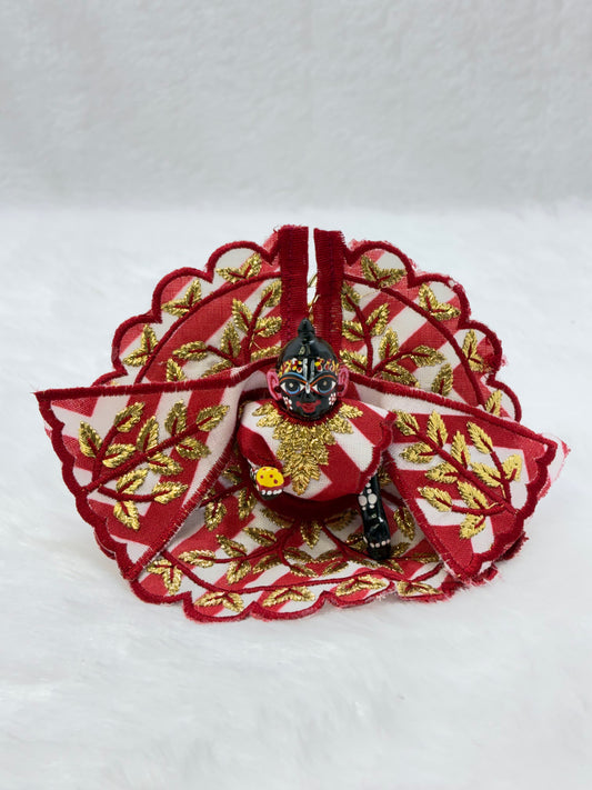 Heavy Embroidery Simple Laddu Gopal Dress | Size No. 2