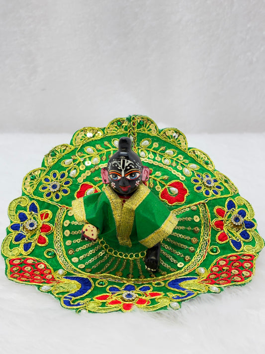 Heavy Embroidery Gopal Dress |Green | Size 4