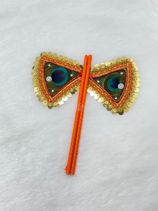 Laddu Gopal mor pankh Fan (1 Pair)