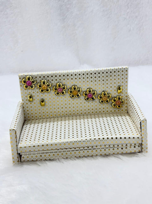 Fancy Comfortable White Sofa Size 2