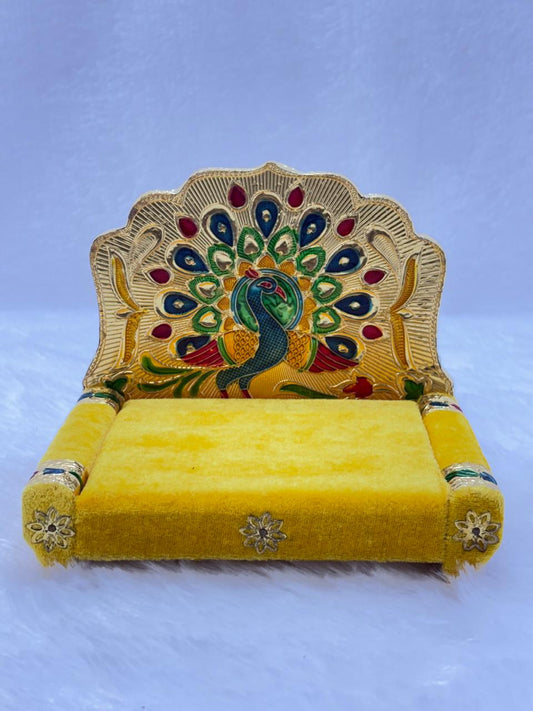 Yellow Mor Sinhasan Size 3