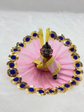 Multicolour Laddu Gopal Dress | Size 2 | Pack Of 6 (Pink, Yellow, Green, Peach, Purple, Sky Blue)