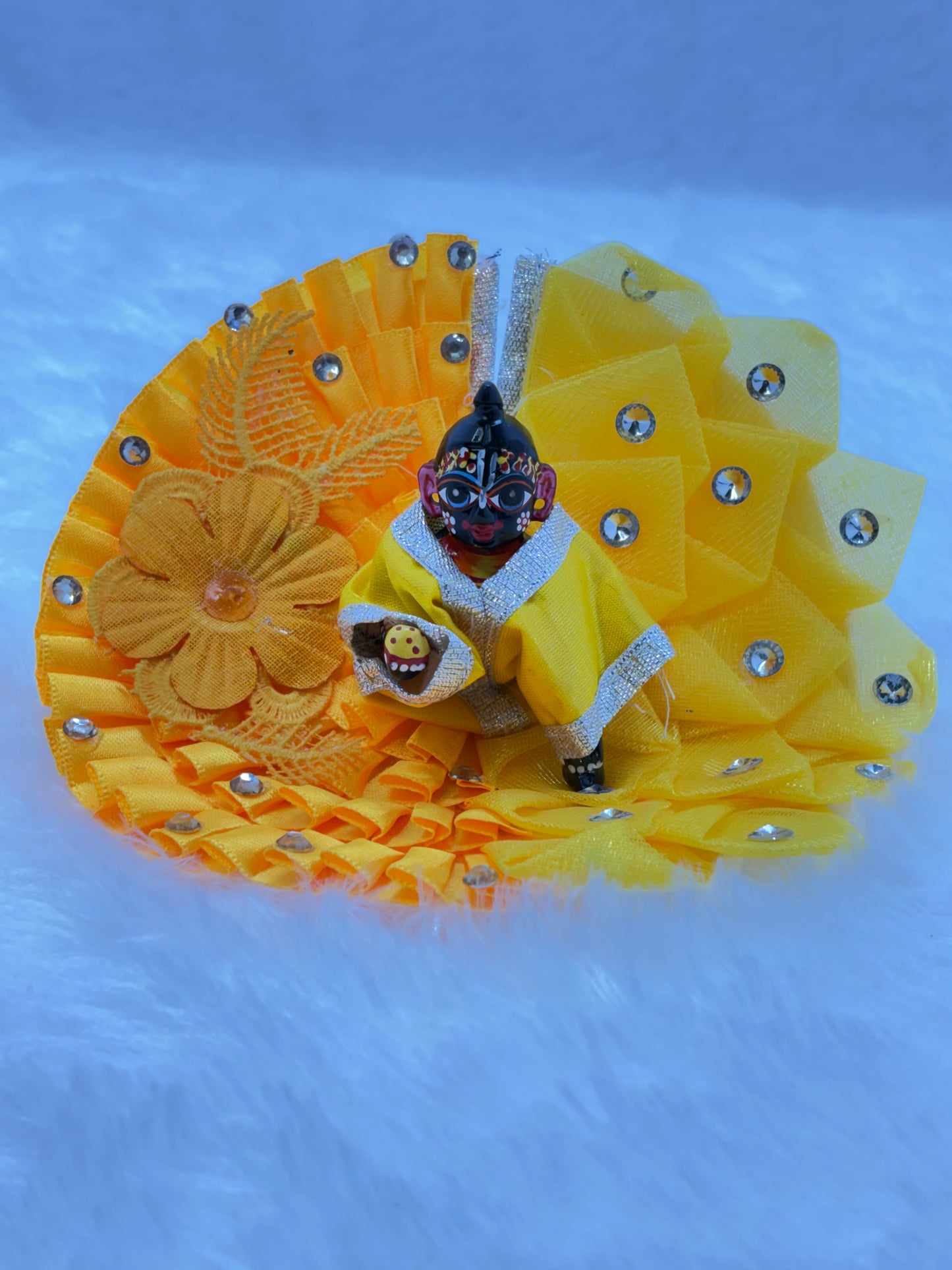 Handmade Simple Laddu Gopal Dress |Size 2No.