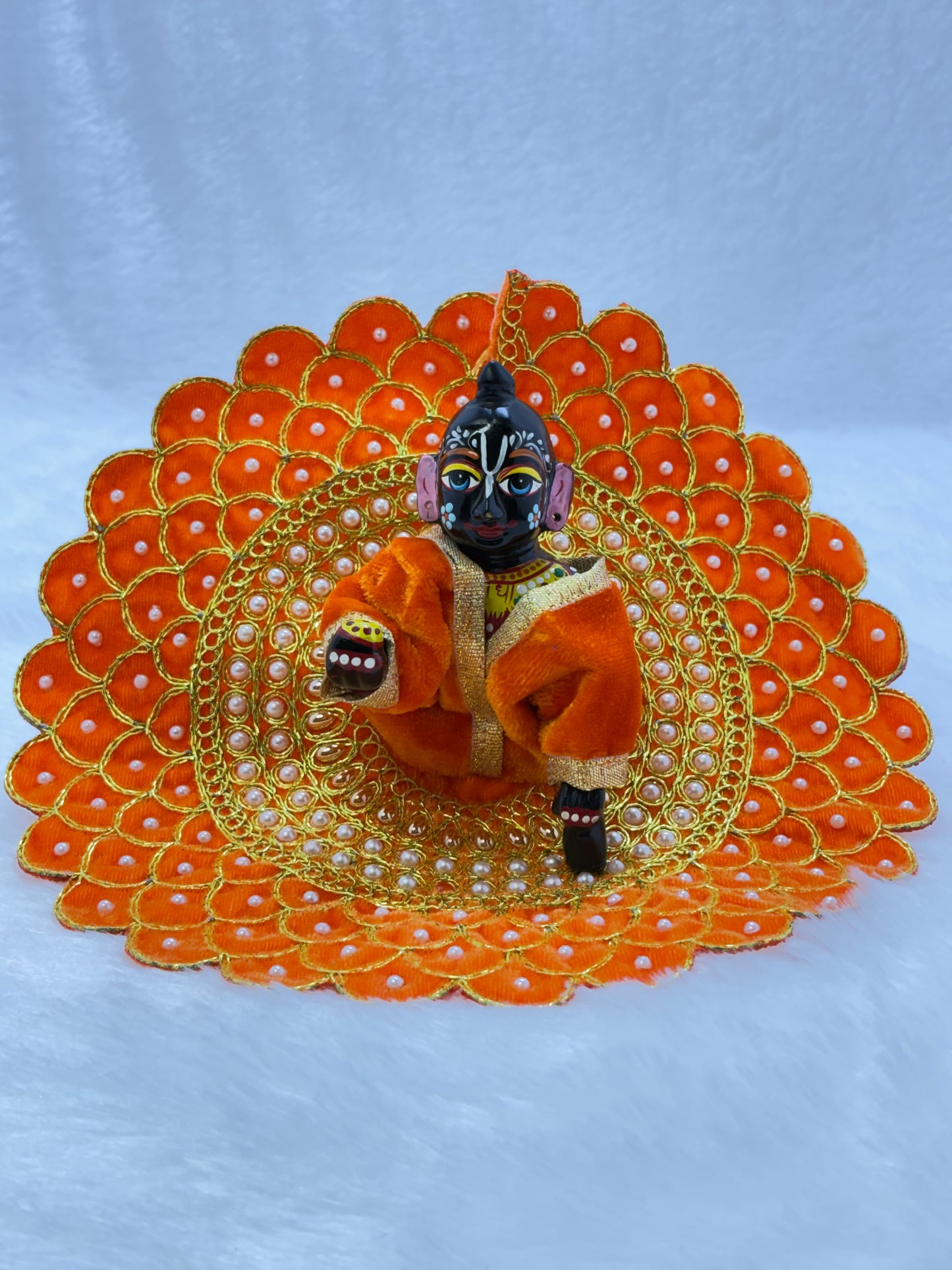 Heavy Embroidery Laddu Gopal Dress (Size 5)