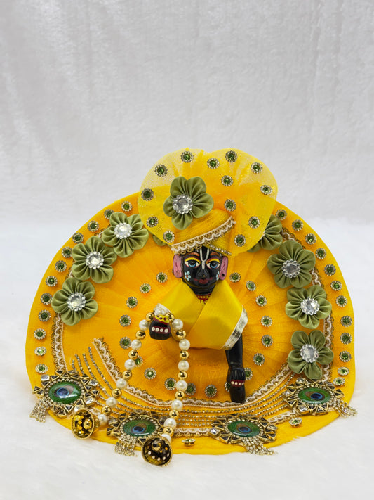 Handmade Heavy Laddu Gopal Dress (Size 5)