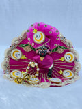Handmade Heavy Fancy Gopal Dress| (Set Of 3)| (Pink) Size 4No.