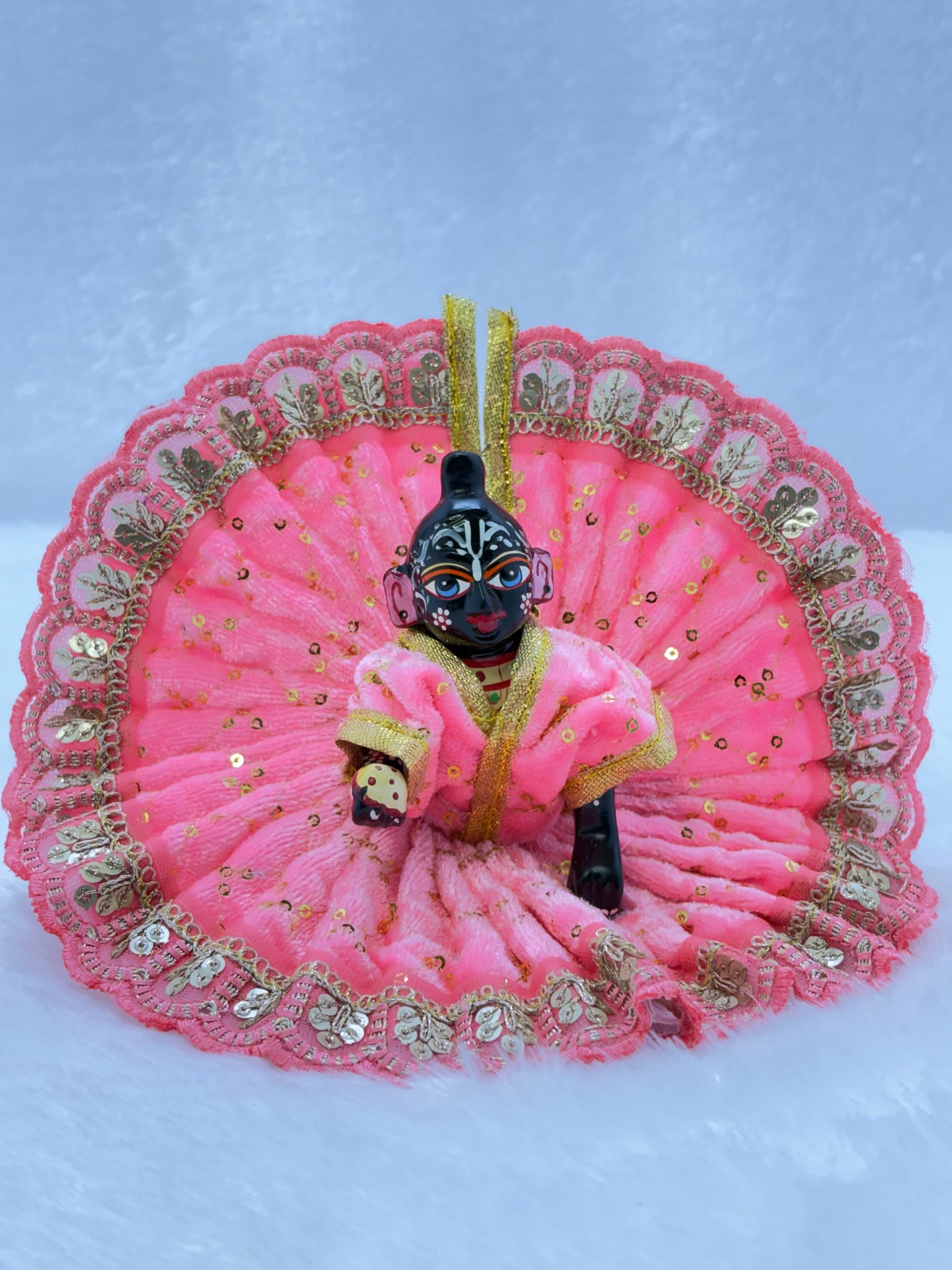 Premium Velvet Embroidery Gopal Dress |pink |Size No.4