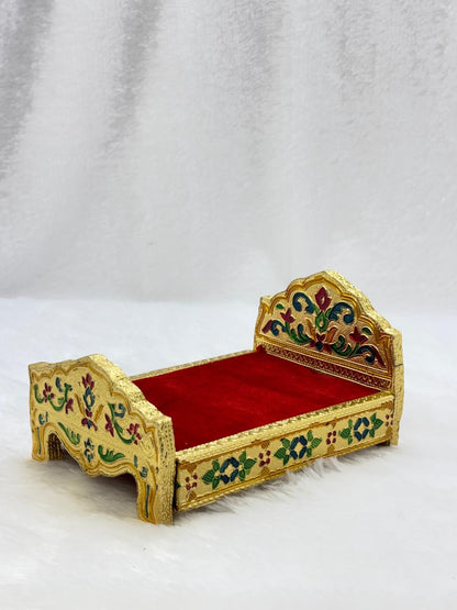 Fancy Wooden Bed For Size 2 & 3 Laddu Gopal