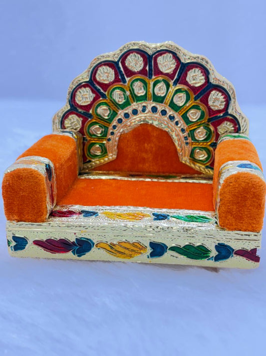 Fancy Orange Sinhasan