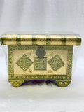 Golden Designer Pitara For Storage Laddu Gopal Accesories (8 Inch)