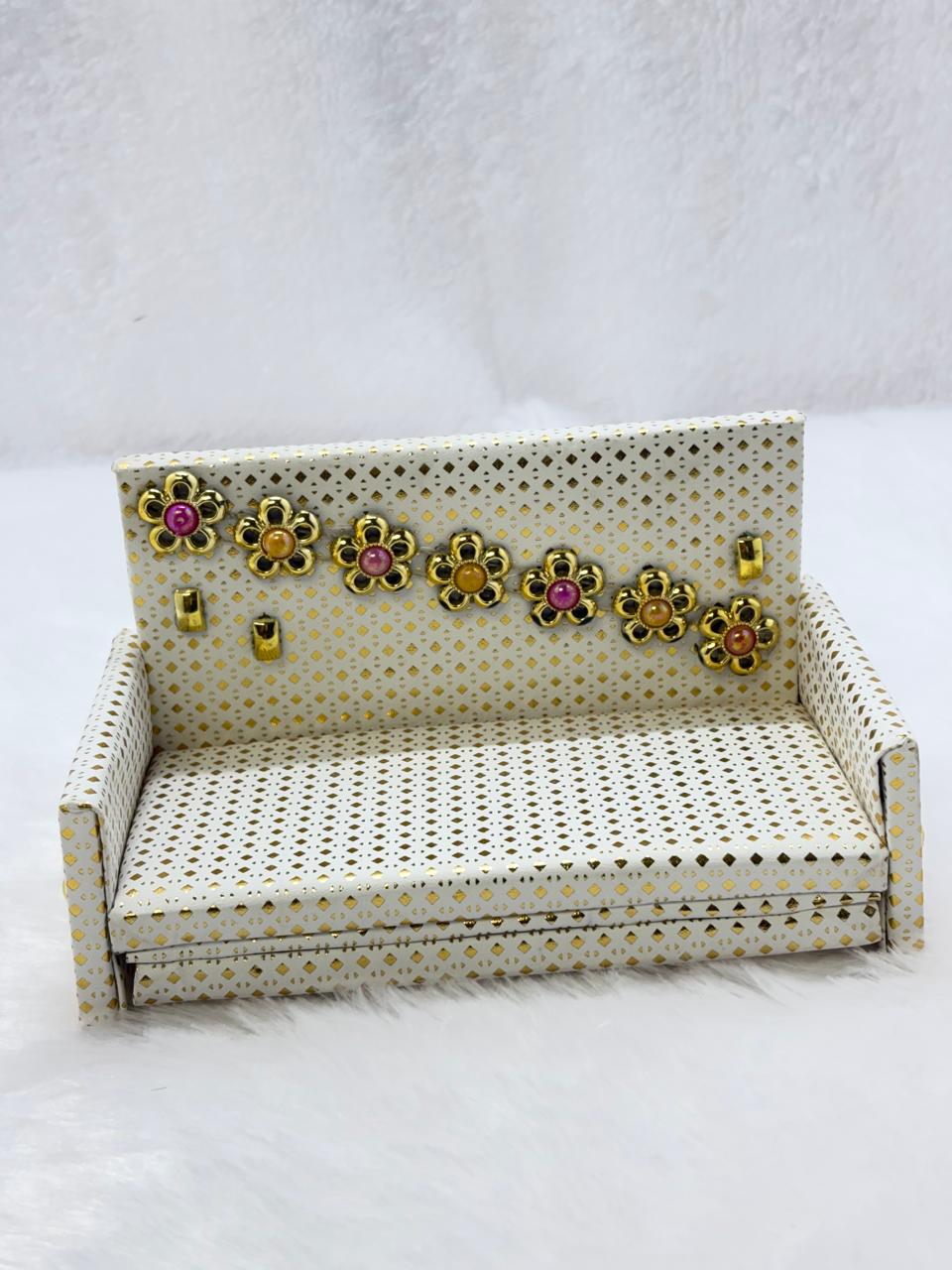 Fancy Comfortable White Sofa  Size 2
