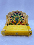 Yellow Mor Sinhasan  Size 3